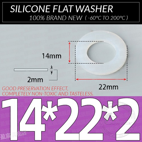 Flachdichtung Silikon Gummi-dichtung Schnurstärke 2MM Flach Dichtung Fittinge - Bild 95 von 117