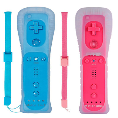 2x Built in Motion Plus Wii Remote Controller Replacement Gamepad for Wii Wii U