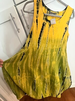 ELEVEN STITCH DESIGN Tie Dye Bubble Hem Dress - Small | eBay ELEVEN STITCH DESIGN Tie Dye Bubble Hem Dress - Small | eBay
