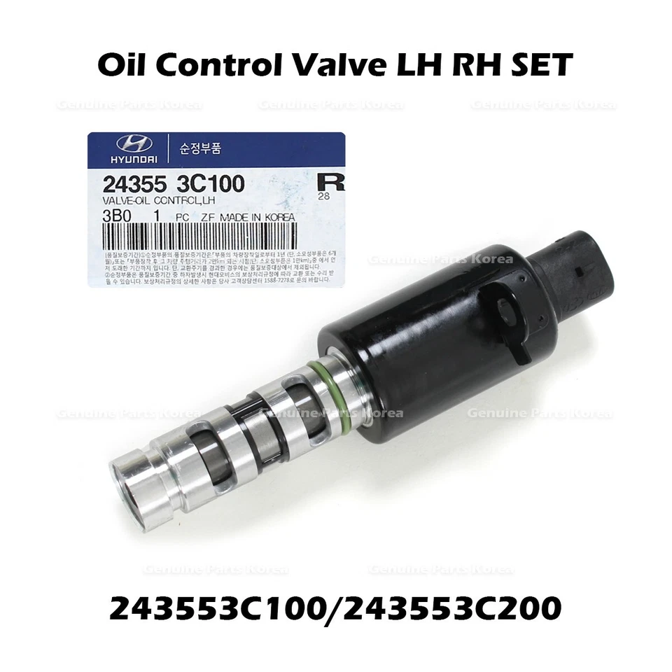 ⭐Genuino⭐ Juego de válvula de control de aceite izquierda derecha para Hyundai Azera Entourage Kia Amanti Foto 2 de 4