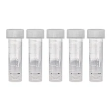 Secure Twist-cap Vials for Ink Samples - 5 Pack, Clear - NEW