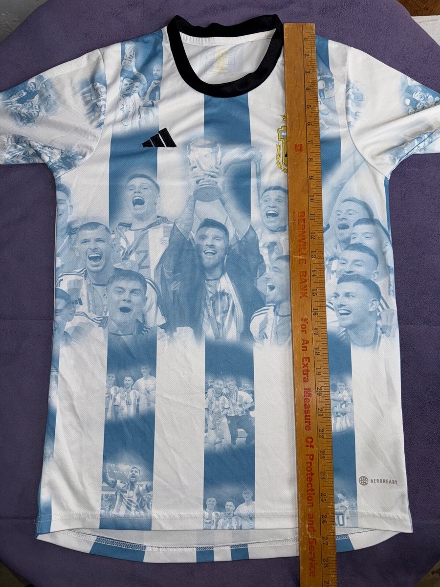ウェア 14's World Cup Argentina Home Game SH Official Argentina World Cup 2022 Champions Jerseys