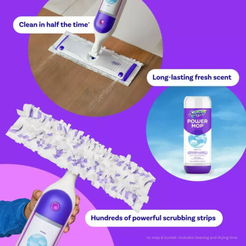 Swiffer Power Mop, Floor Cleaner, Tile, Vinyl, Laminate, Wood, Floor Cleaner - Picture 4 of 7