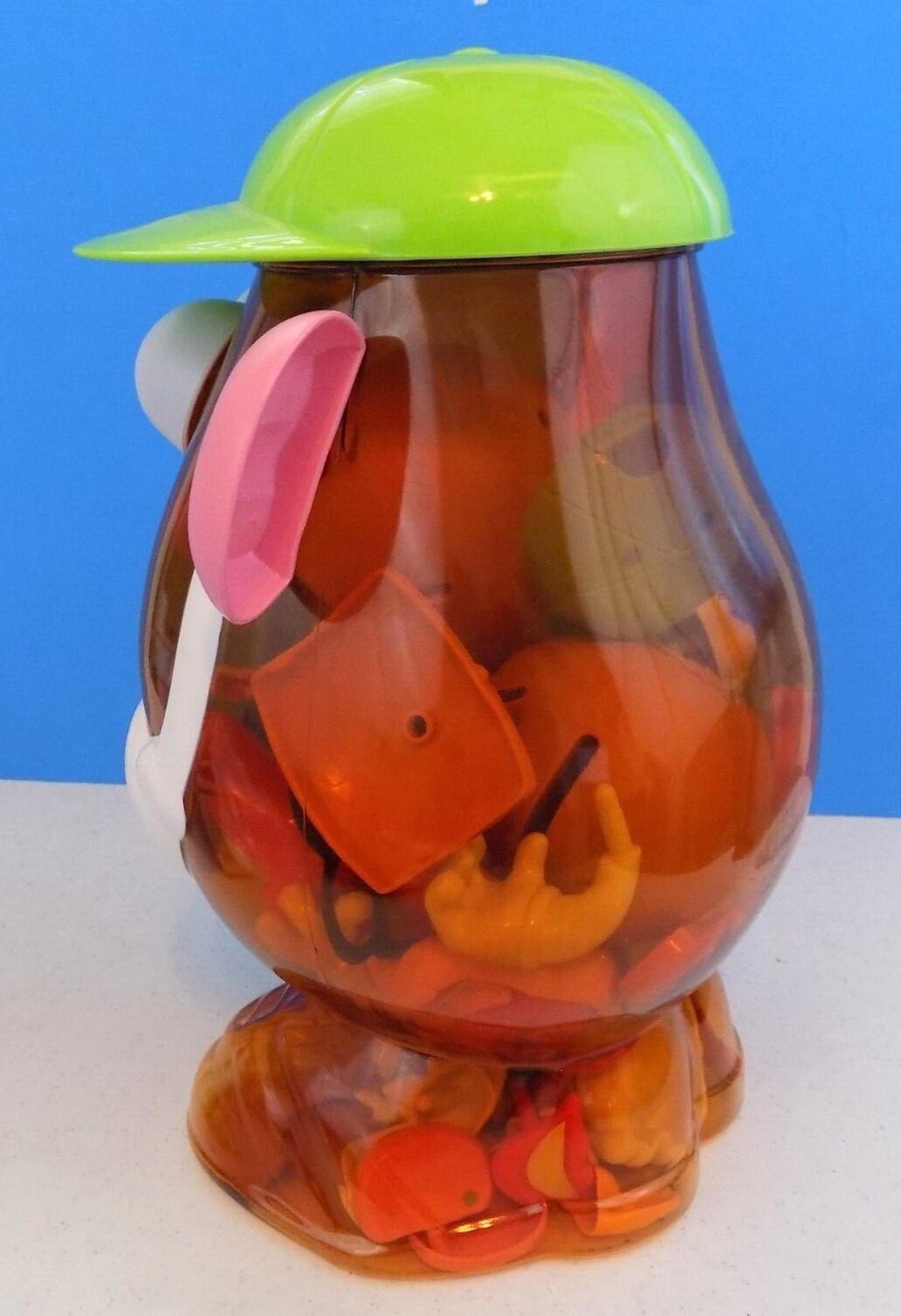 Vintage 2002~Hasbro~Mr. Potato Head Storage Container & 35 Miscellaneous Pieces