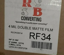 Roll Bond 4 Mil Ink Jet Film 34"x150' RF34