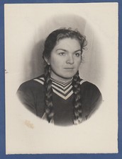 Portrait of a Beautiful Girl, Pretty Attractive Woman, Soviet Vintage Photo USSR