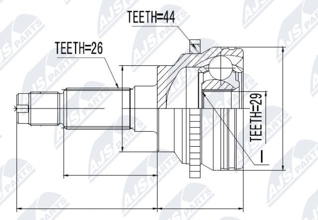 Joint arbre de transmission pour Mazda 323 élimine les vibrations Fiat
