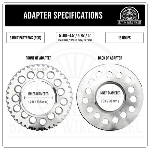 14x7 Rev 100 Spoke SS Straight Lace Lowrider Wire Wheels, Bullet Caps, Set of 4 - Picture 65 of 94