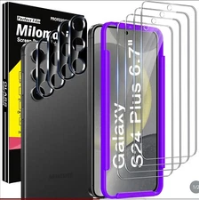 Camera & Screen Protector X4 SETS 9H Tempered Glass for Galaxy S24 Plus