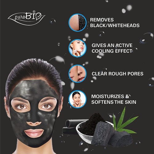 Bamboo Charcoal Peel Off Face Mask Black Head Removal Face Mask (1 Pack) - Picture 4 of 6