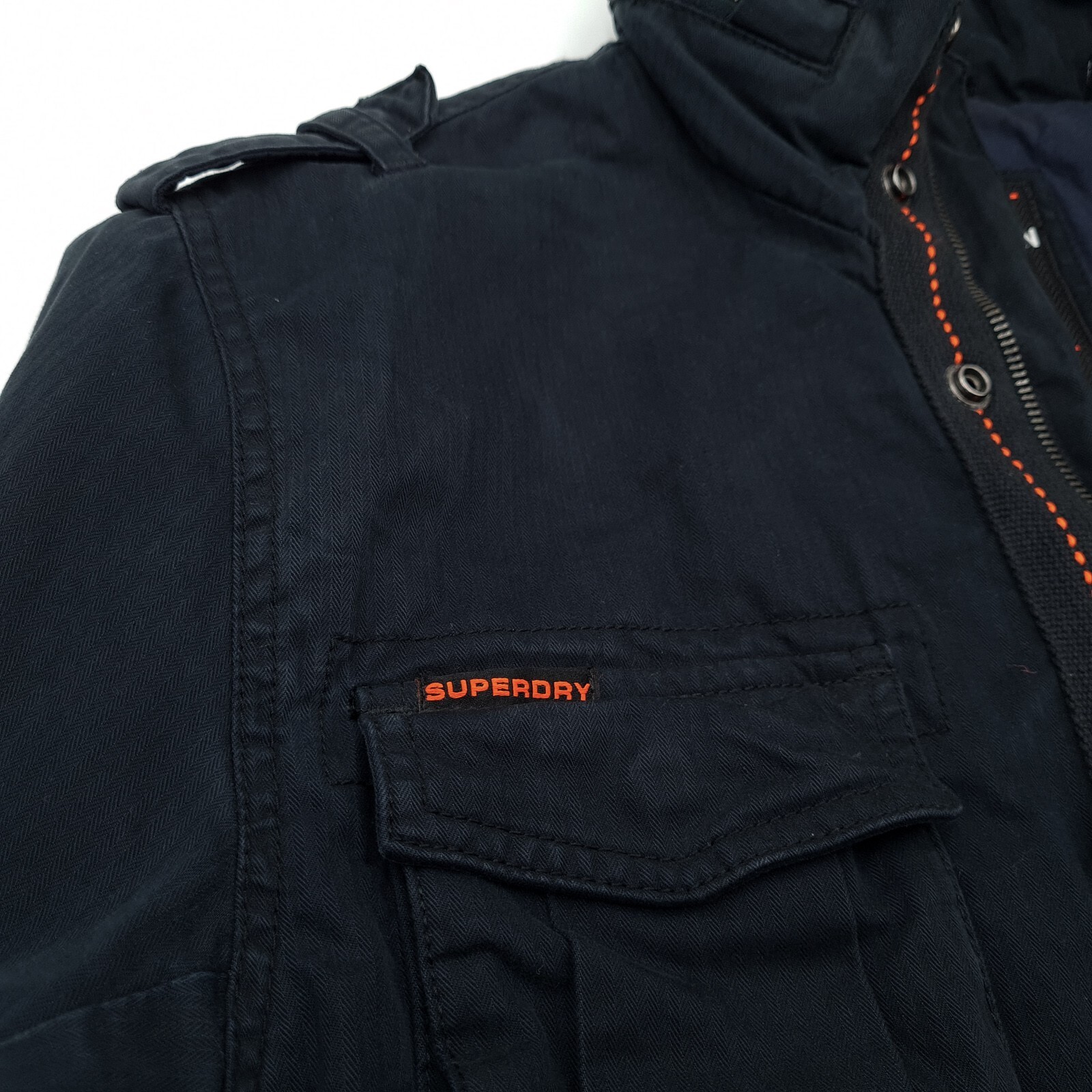 SuperDry Women Jacket Cotton Rokie Edition Blue Size M medium eBay
