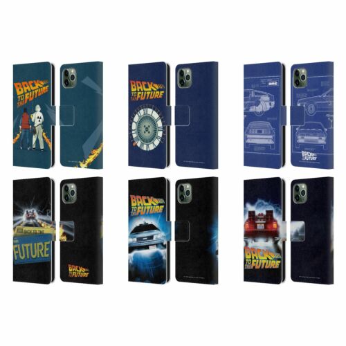 OFFICIAL BACK TO THE FUTURE I KEY ART LEATHER BOOK CASE FOR APPLE iPHONE PHONES - Picture 1 of 12