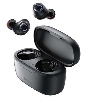 Baseus Bowie MA10 Black Hybrid ANC Wireless True Bluetooth Earphones