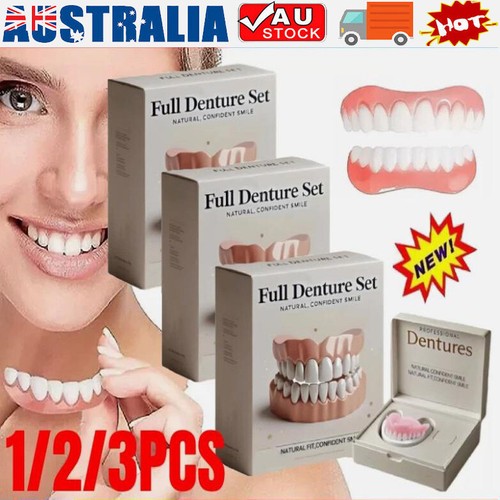 1-3Pack Advanced Customized Full Denture Set, Silicone Reline Denture Set AU HOT - Picture 2 of 12
