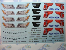 1:18 Head Tail light and Trim & misc Decals For Motormax Police SUV New 2025