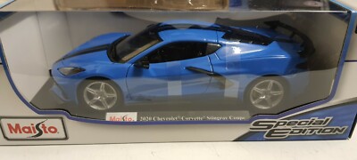 Maisto Maßstab 1:18 - 2020 Chevrolet Corvette Stingray Coupe blau - Modellauto
