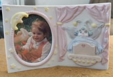 Porcelain Baby Picture Frame NEW