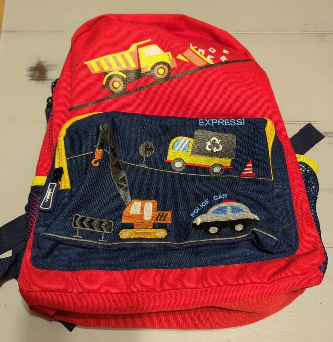 Willikiva Cute Truck Cars Kids School Backpack