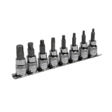 Hex Socket Bit Set Lock-On™ 8pc 3/8"Sq Drive - Imperial