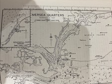 VINTAGE SEA CHART / NAUTICAL MAP 1971 - Mersea Quarters