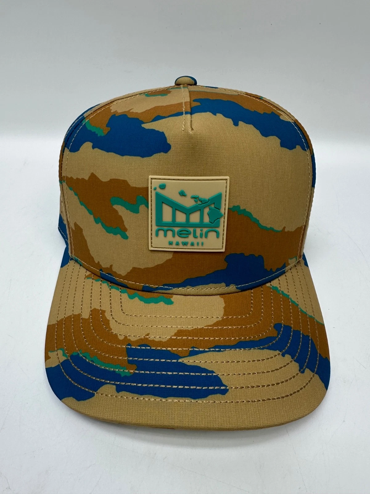 Melin Hydro Odysea Island Snapback Hat - Sand Camo - Small NWT
