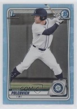 2020 Bowman Draft Chrome Sky Blue Refractor Kaden Polcovich #BD-18 1b8