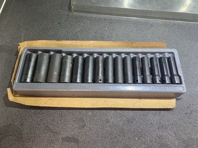 Snap On Tools 15-teilig 1/2'' 6-Punkt Flankenantrieb  Steckschlüsselsatz 315SIMMYA