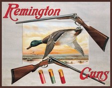 Remington Brand Shells Duck Hunting Advertising Tin Metal Sign Made In The USA