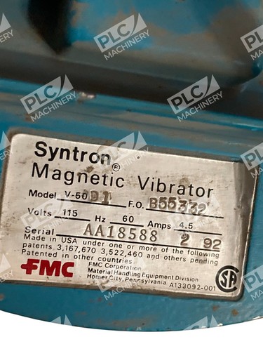 FMC Syntron 115V 60Hz 4.5A Magnetic Vibrator V-50-D1 - Picture 8 of 8