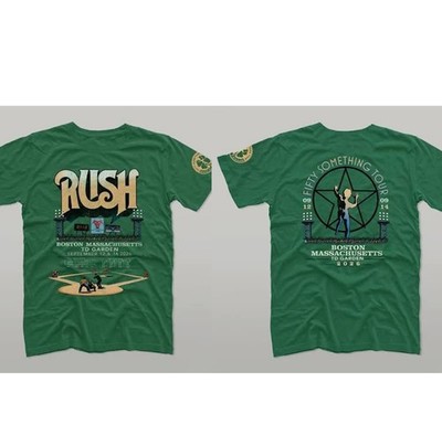 Rush Fifty Something Tour Boston MA TD Garden Sept 12 & 14 2026 T-Shirt