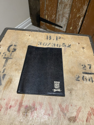 The FA 150 Years Black Holder Cover Aspinal Of London England