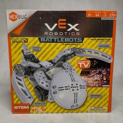 Hexbug VEX Robotics BATTLEBOTS WARHEAD - Open Box STEM 270 pc Build Genius