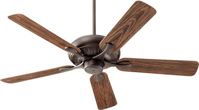 Quorum Pinnacle 52'' Outdoor Ceiling Fan - Oiled Bronze, Energy Star Rated