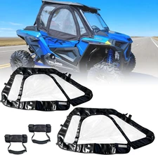 Soft Upper Doors YKK Zippers 3-Pane Window Waterproof Compatible with Polaris RZ