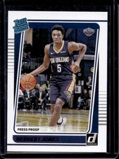 Herbert Jones 2021-22 Donruss #207 Press Proof Purple /199 Rated Rookie-