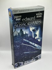 Edward Scissorhands VHS 2000 10th Anniversary Edition Movie Johnny Depp Video