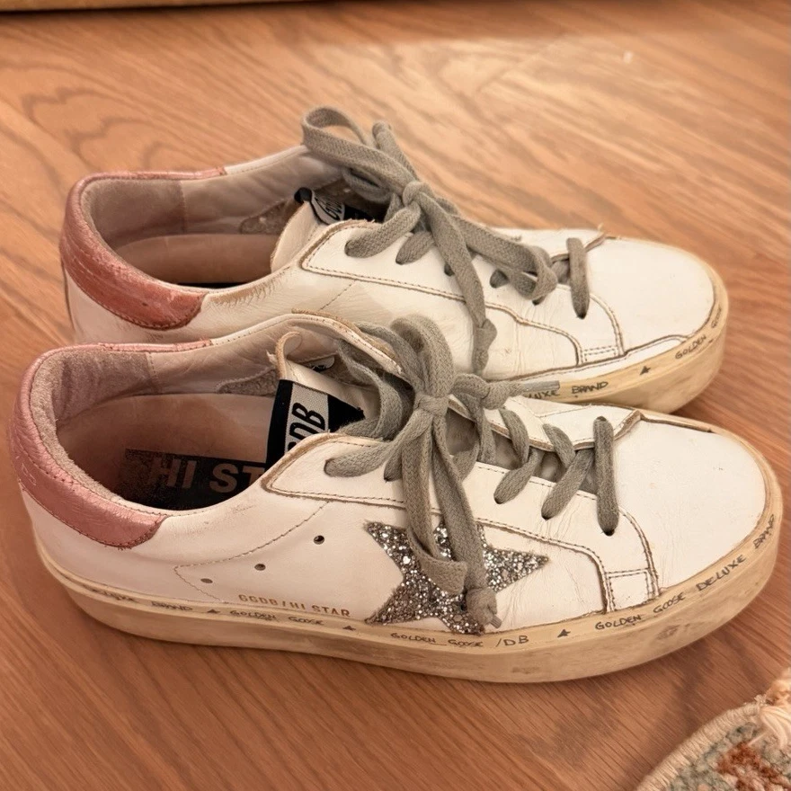 Golden Goose Superstar Pink Silver White W for sale | eBay