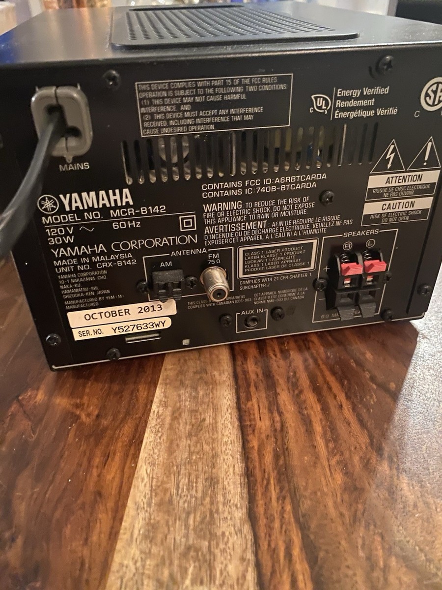 Yamaha MCR-B142 Micro Component System Bluetooth/ CD/Radio /USB