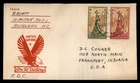 Mayfairstamps New Zealand FDC 1945 Health Boy Statue Eagle UN First Day Cover aa