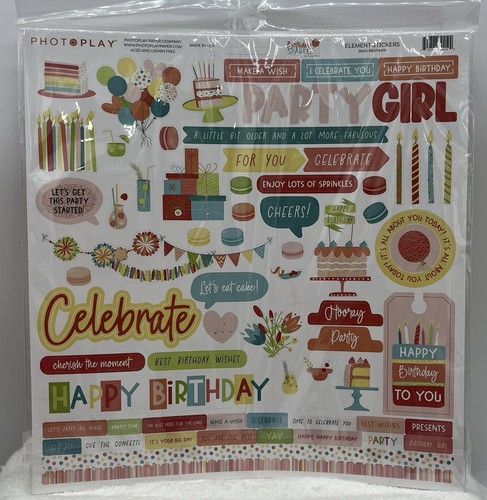 PhotoPlay Sammlung Paket 12"X12" - Geburtstag Glitzer (1er Pack) Scrapbooking Neu - Bild 7 von 11
