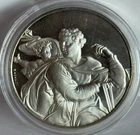 1970  silver Prophet Isaiah  41  gram .925  Proof coin lot #36
