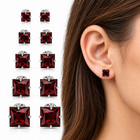 Square Rhinestone Stud Earrings for Women & Girls – Sparkling Crystal Ear Studs