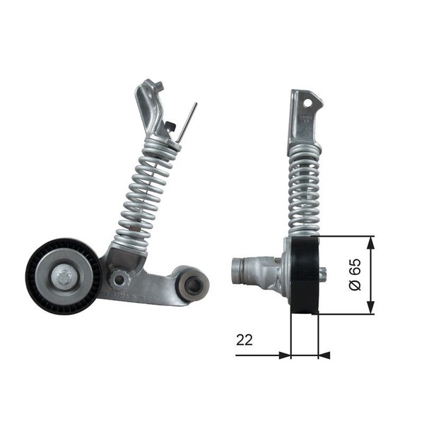Gates Riemenspanner, Keilrippenriemen T39373 FüR MERCEDES-BENZ-image