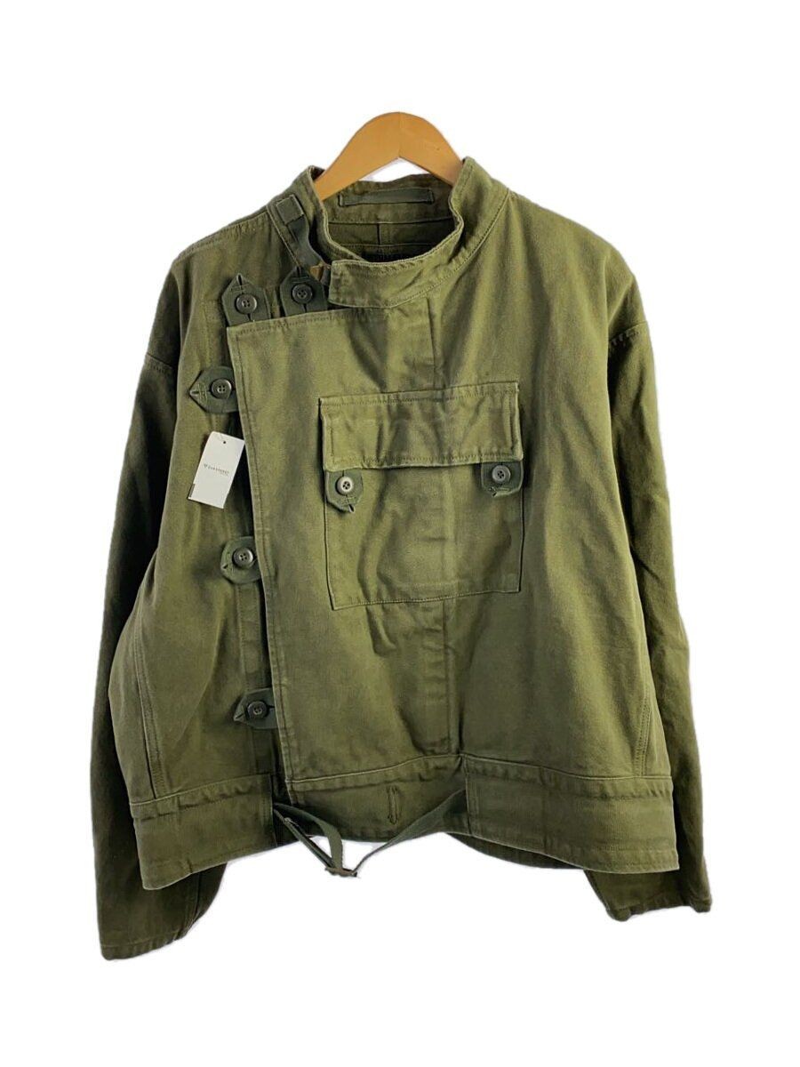 ALTRA Giacca ALTRE MARCHE ETICHETTA CURA cotone KHK tinta unita moto militare usata