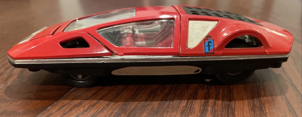 RARO~ Ferrari 512 S Pininfarina Modulo~Por Mercury-1:32 Hecho en Italia~Rojo/Negro Foto 3 de 4