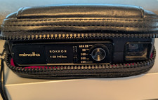 Minolta-16 MG-S Pocket Camera - Black - Rokkor 1:2.8 23Mm Lens Soft Case