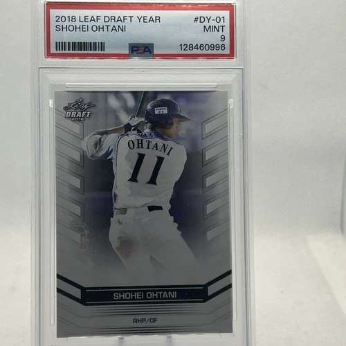 2018 LEAF DRAFT YEAR SHOHEI OHTANI #DY-01 PSA 9 Rookie Card INVEST NOW !!! LQQK