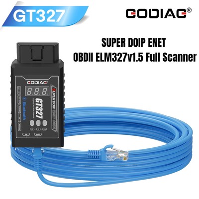 GODIAG GT327 SUPER DOIP ENET OBD2 ELM327v1.5 Scanner Auto Diagnostic Interface