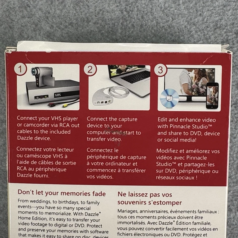 Pinnacle Dazzle Home Edition Home Movies to DVD & Digital Converter EUC - Image 3 of 4