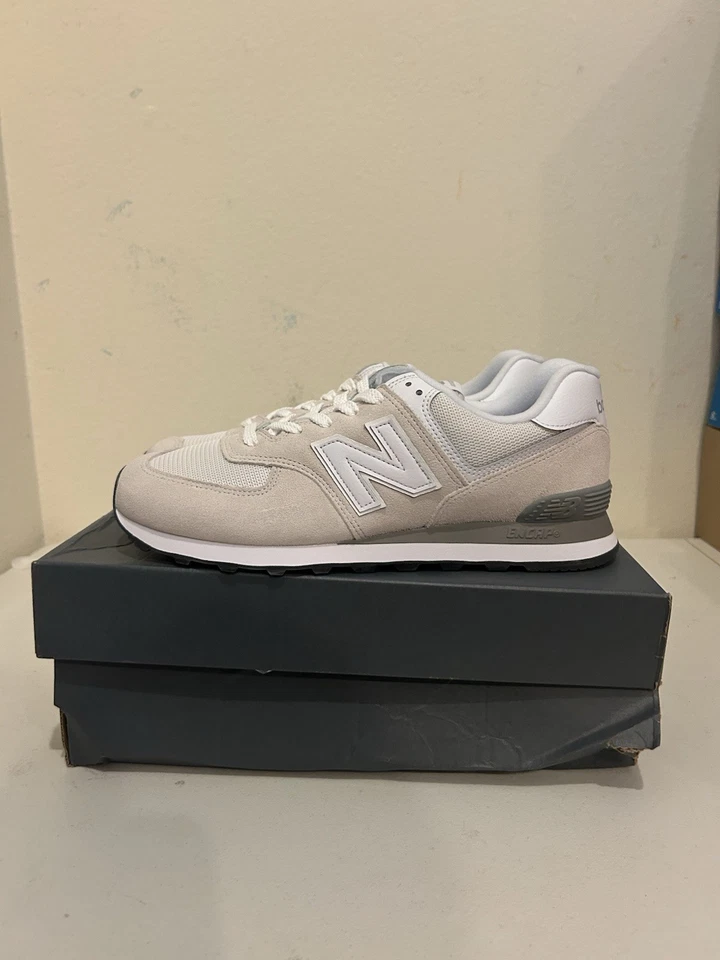 New Balance 574 Nimbus Cloud Blanco ML574EVW Hombre Talla 11.5 Nuevo Entrenador Clásico Foto 3 de 4